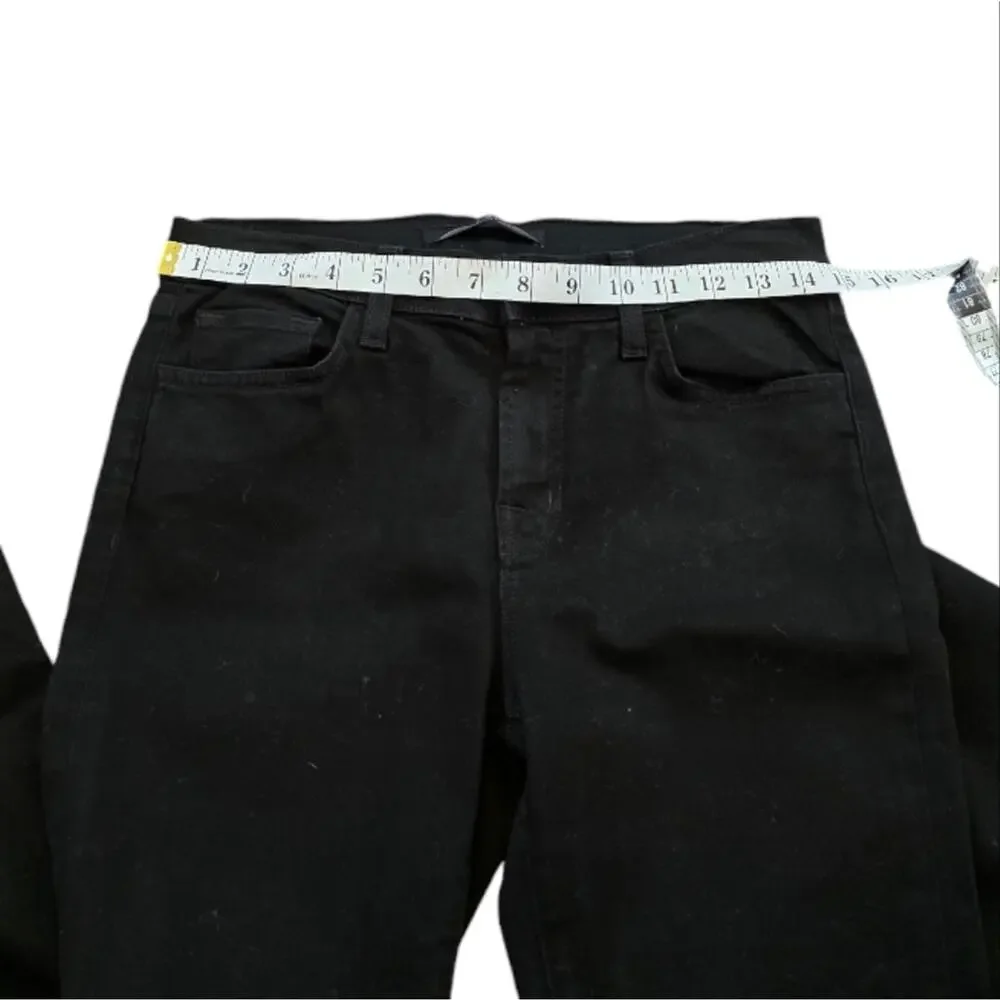 J Brand Womens Skinny Jeans Black Mid‎ Rise Slim Fit Made in USA Size 28